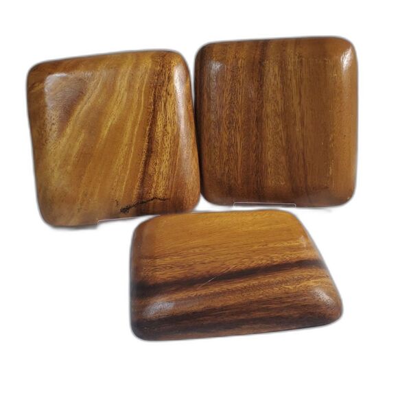 Acacia Wood Plate 6"x6" Square - Picture 4 of 5